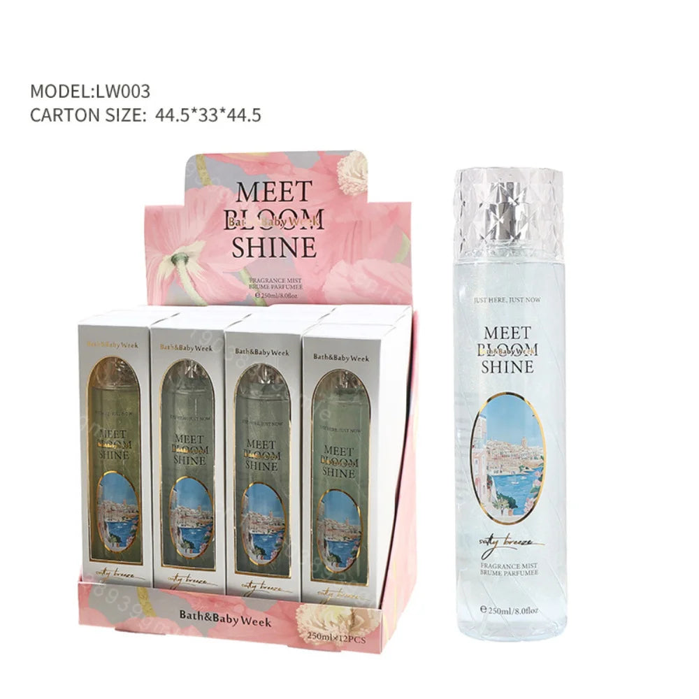 250Ml High-Quality Original Women's Perfume Long-Lasting Body Spray Fragrance Mist Brume Women's Perfume Body Spray Fragrance