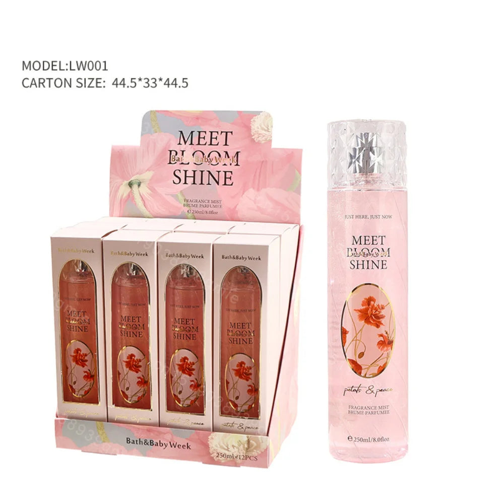 250Ml High-Quality Original Women's Perfume Long-Lasting Body Spray Fragrance Mist Brume Women's Perfume Body Spray Fragrance